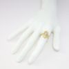 Picture of Antique Edwardian 14k Yellow Gold Filigree Ring with White Gold & Old European Cut Diamond Accent