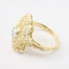 Picture of Antique Edwardian 14k Yellow Gold Filigree Ring with White Gold & Old European Cut Diamond Accent