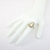 Picture of Antique Art Deco 14k White Gold Filigree Flip Ring, Cameo on One Side, Synthetic Emeralds on the Other