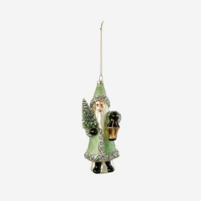 Picture of One Hundred 80 Degrees Mint Green Blown Glass Belsnickel Ornament 