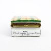 Picture of Limoges Porcelain Holiday Tartan Purse Trinket Box with Surprise Lipstick Inside 