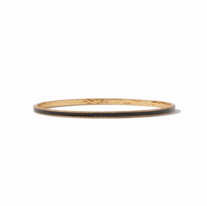 Picture of Julie Vos Marseille - Obsidian Black Bangle Bracelet