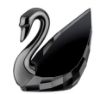 Picture of Swarovski Crystal Soulmates Swan in Jet