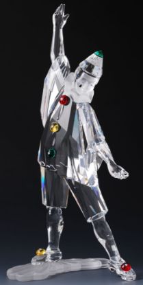 Picture of Swarovski - 99 Pierrot Plaque And Green Flower