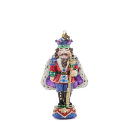 Picture of Jay Strongwater Fancy Nutcracker Blown Glass Ornament