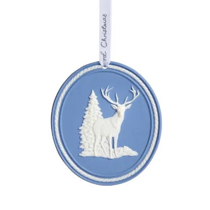 Picture of Wedgwood - Reindeer Cameo Ornament