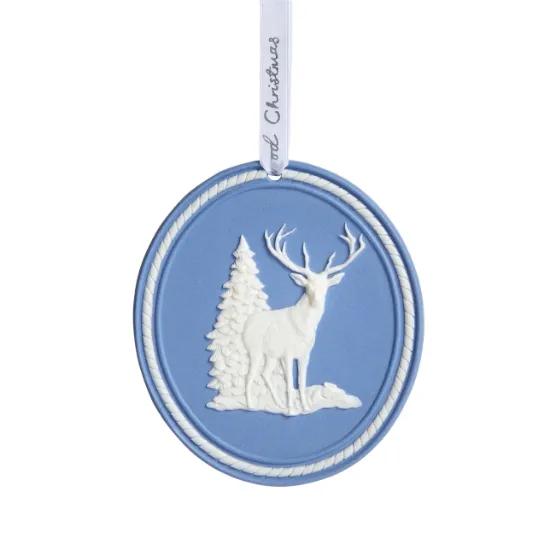 Picture of Wedgwood - Reindeer Cameo Ornament