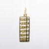 Picture of Vintage 14k Yellow Gold Abacus Charm with Moving Beads
