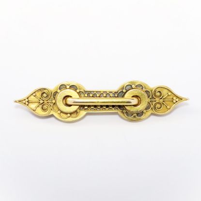 Picture of Antique Victorian 14k Gold Etruscan Revival Bar Brooch