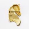 Picture of Vintage Erwin Pearl Gold Tone Horse Brooch with Rhinestone Eyes