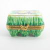 Picture of Limoges France Carton of Loose Easter Eggs with Hatching Chick Trinket Box 