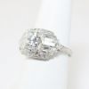 Picture of Antique Art Deco Era Platinum & Transitional Cut Diamond Statement Ring