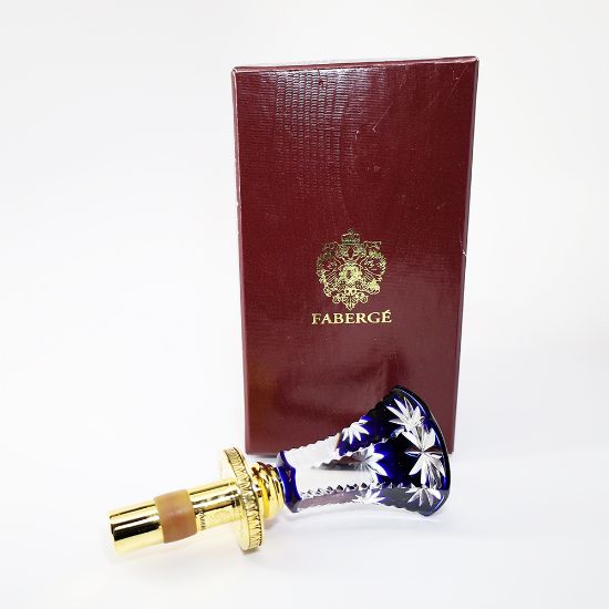 Picture of Fabergé Crystal 'Versailles' Cobalt Blue Bottle Stopper