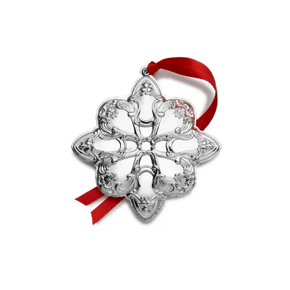 Picture of Gorham 2019 Silver Plate Annual Chantilly Ornament, 12th Edition
