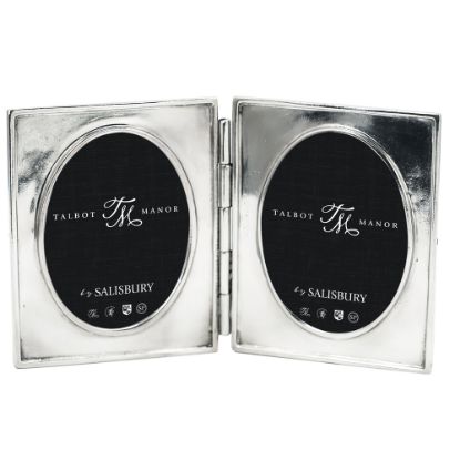 Picture of Salisbury Pewter 'Talbot Manor' 3x4" Madison Double Oval Frame