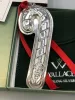 Picture of 2004 Silver Plate Christmas Train Candy Cane Ornament by Wallace, with original box