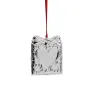 Picture of Wallace Silver Plated  2022 annual Engravable Heart Ornament, NEW in Box