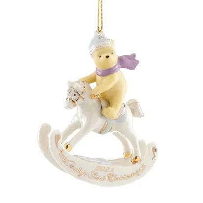 Picture of Lenox 2022 Winnie the Pooh, Baby's 1st Ornament, NEW in Box
