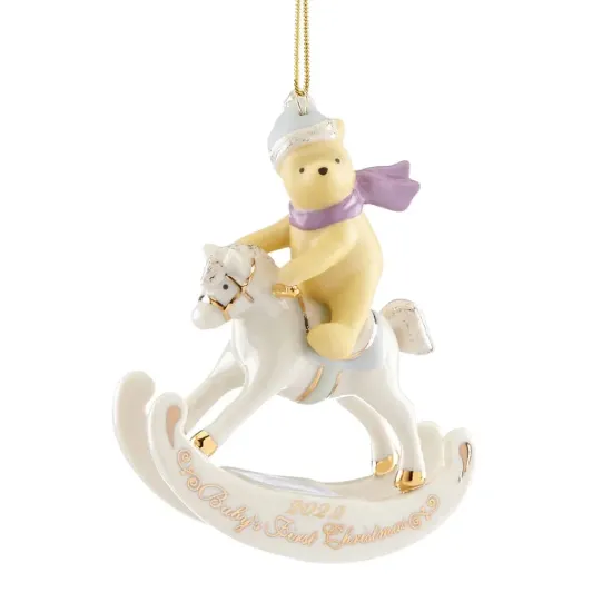 Picture of Lenox 2022 Winnie the Pooh, Baby's 1st Ornament, NEW in Box