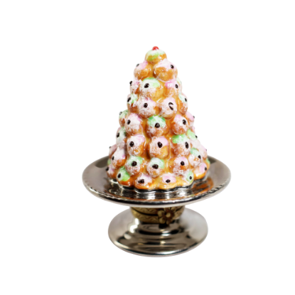 Picture of Limoges Porcelain Holiday Croque-en-Bouche (Croquembouche) Trinket Box