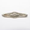Picture of 14k Two Tone Gold Edwardian Filigree Diamond Pin 