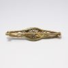 Picture of 14k Two Tone Gold Edwardian Filigree Diamond Pin 