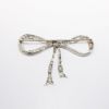 Picture of Art Deco Platinum Diamond Bow Brooch 