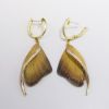 Picture of 18k Yellow Gold Diamond & Enamel Dangle Earrings 