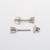 Picture of 14k White Gold Diamond Solitaire Studs 