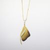 Picture of 18k Yellow Gold Diamond & Enamel Necklace 