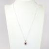 Picture of 14k White Gold Ruby & Diamond Necklace 