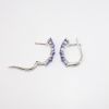 Picture of 14k White Gold Tanzanite Earrings 