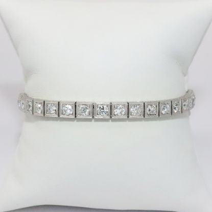 Picture of Art Deco Platinum Diamond Bracelet 
