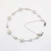 Picture of 14K White Gold Diamond Flower Bracelet 