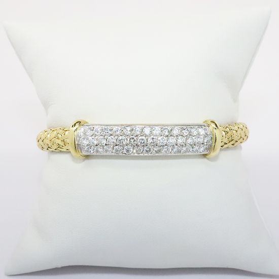 Picture of 18k Two Tone Gold Diamond Bracelet 