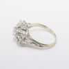 Picture of 14k White Gold Diamond Flower Ring 