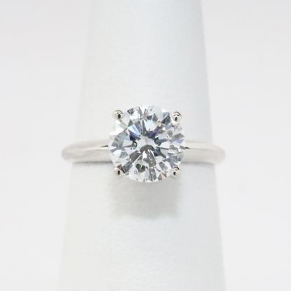 Picture of 14k White Gold 1.45CT Diamond Solitaire Engagement Ring 