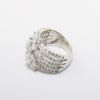 Picture of 14k White Gold Diamond Flower Ring 