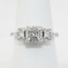 Picture of 14k White Gold Princess Cut Diamond Engagement Ring 