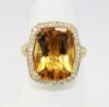 Picture of 14k Yellow Gold Citrine & Diamond Ring 