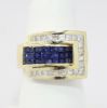 Picture of 14k Yellow Gold Sapphire & Diamond Ring 