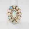 Picture of 14k Yellow Gold Opal & Diamond Ring 