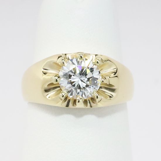 Picture of 14k Yellow Gold 1.50CT Diamond Men's Ring 
