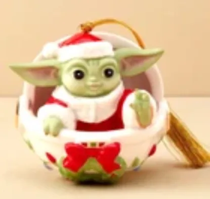 Picture of Lenox "Grogu's Holiday Hover Pram" Ornament 