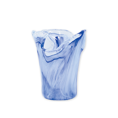 Picture of Vietri Onda Glass Cobalt Small Vase