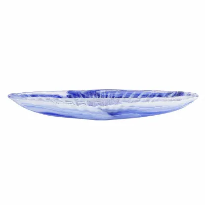 Picture of Vietri Onda Glass Cobalt Long Oval Bowl