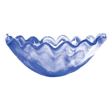 Picture of Vietri Onda Glass Cobalt Centerpiece Bowl