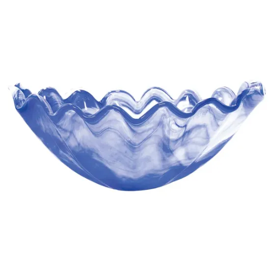 Picture of Vietri Onda Glass Cobalt Centerpiece Bowl