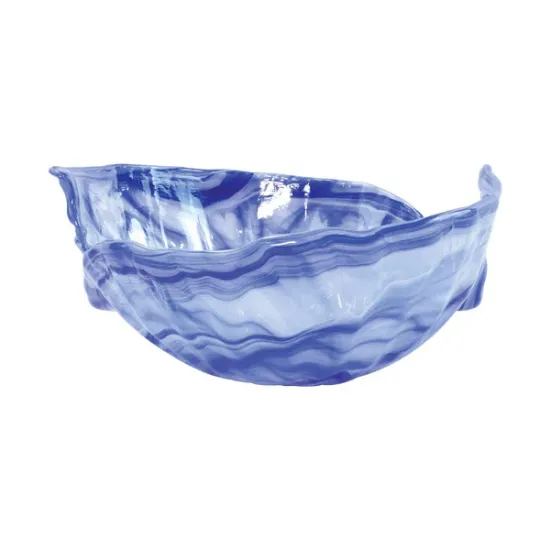Picture of vietri Onda Glass Cobalt Round Bowl