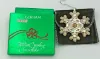Picture of Gorham Sterling Silver 1988 Annual Snowflake Ornament, with box